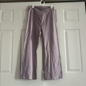 VS Pink Cotton High Waist V Crossover Flare